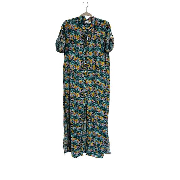 DVF X Onia Renee Cotton Beach Dress in Sea Green in Size Large - Picture 2 of 6